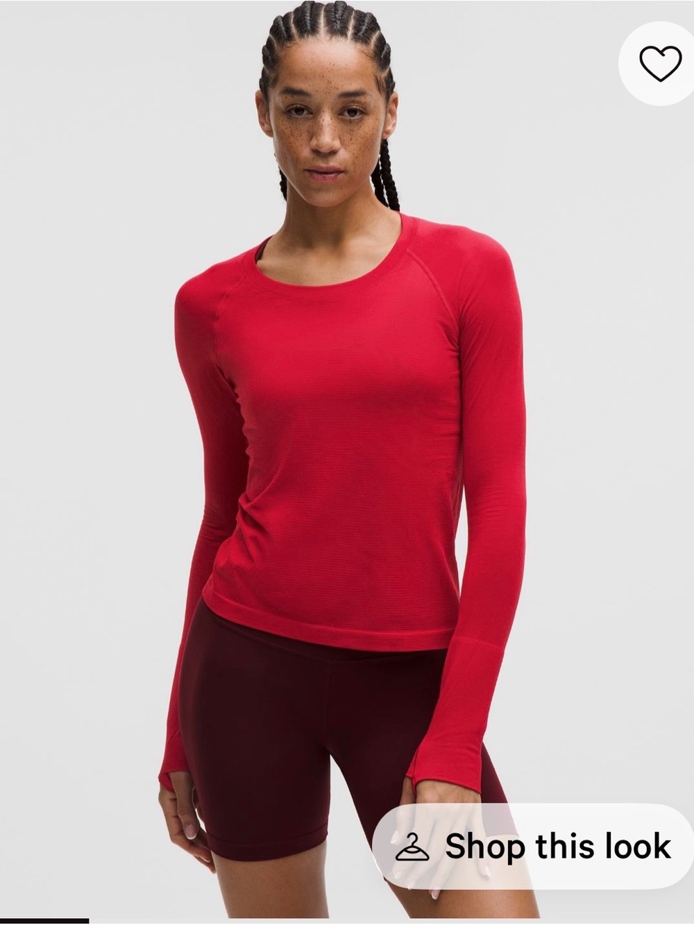 NWT Lululemon Swiftly 2.0 Long-Sleeve. Oxford Red. Size: 8 Hard to find!
